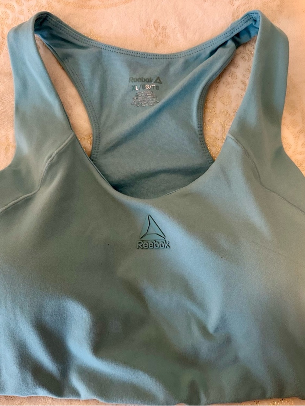 Reebok Women’s Medium Impact Reflex Sports Bra | XL | Teal Blue